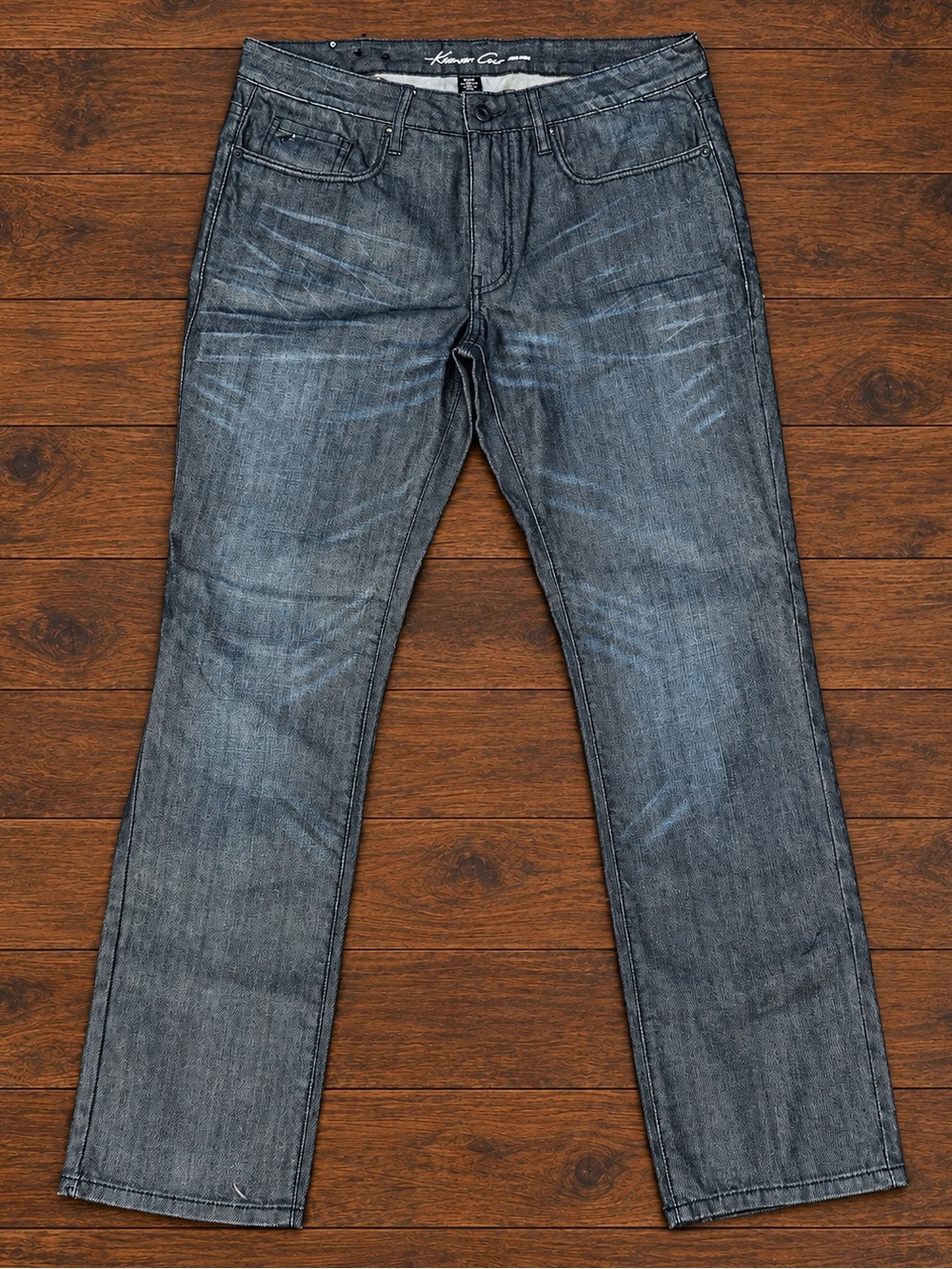 Kenneth Cole New York Straight Fit Gray Jeans, 32x30